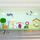 Декоративно-развивающая панель - В гостях у бабушки