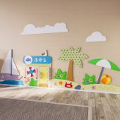 Декоративно-развивающая панель - Летние каникулы