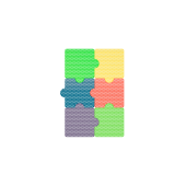 Настенная панель ‹‹Пазлы›› 6 шт