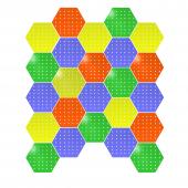 Настенная панель «Соты» 24 штуки