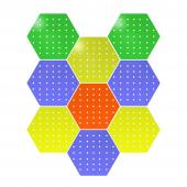 Настенная панель «Соты» 9 штук