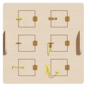 Тактильно-развивающий модуль «Замочки» 