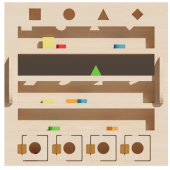 Настенный модуль «Объемные тела и зеркала»