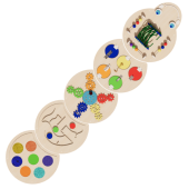 Тактильно-развивающая панель «Гусеница» 