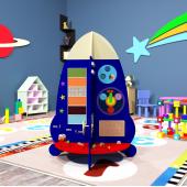 Напольный бизиборд «Ракета»