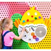 Тактильно-развивающий набор панелей «Птицы» 