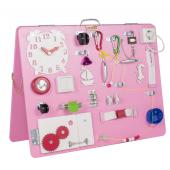 Бизиборд Люкс с магнитно-меловой доской Питайя 50х60 см