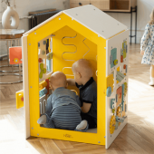 Большой бизи-дом 64х96 см, Белый