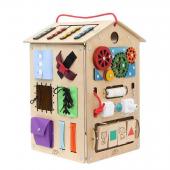 Бизиборд Занятный Дом 40х60 см, Береза