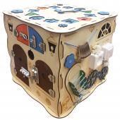 Развивающая игрушка БИЗИКУБ 40х40х40 см (5 бизибордов в 1)