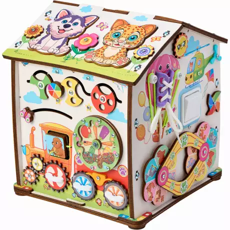 Бизиборд домик Лапки 2.0 со светом