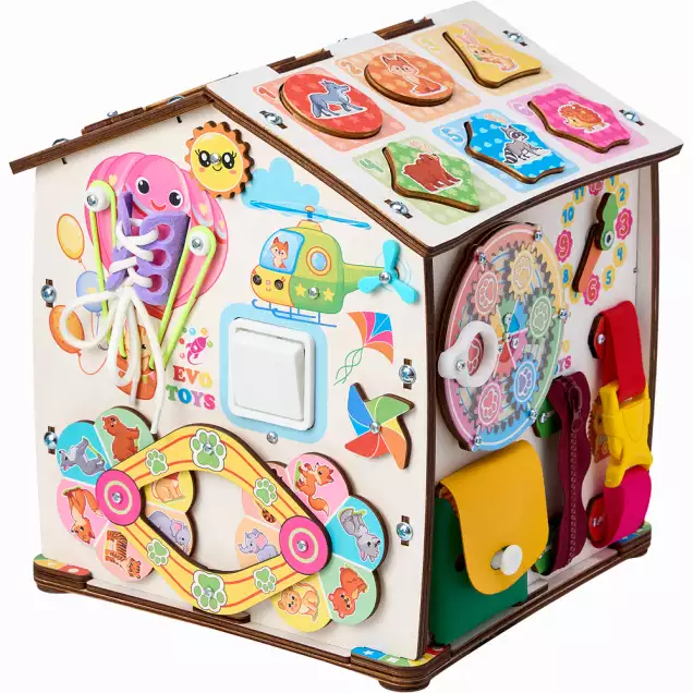 Бизиборд домик Лапки 2.0 со светом