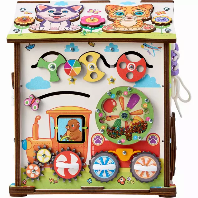 Бизиборд домик Лапки 2.0 со светом