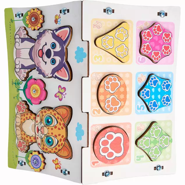 Бизиборд домик Лапки 2.0 со светом