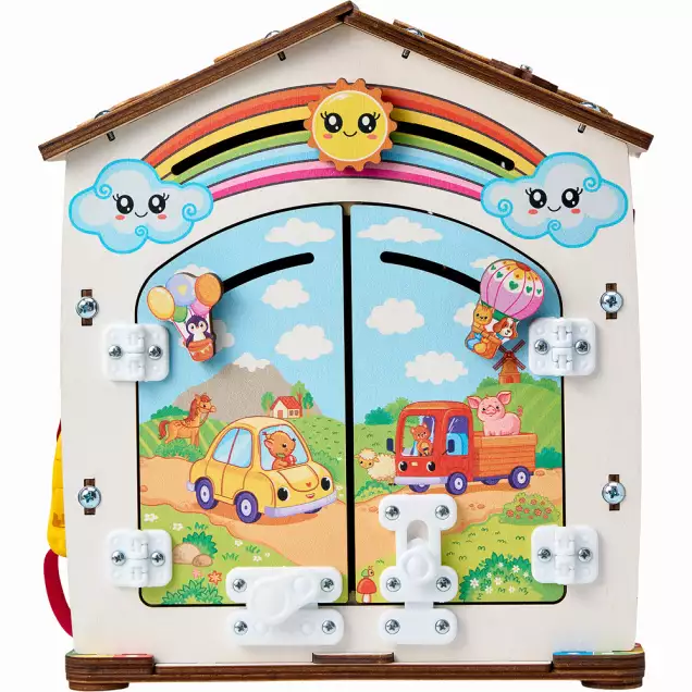 Бизиборд домик Лапки 2.0 со светом