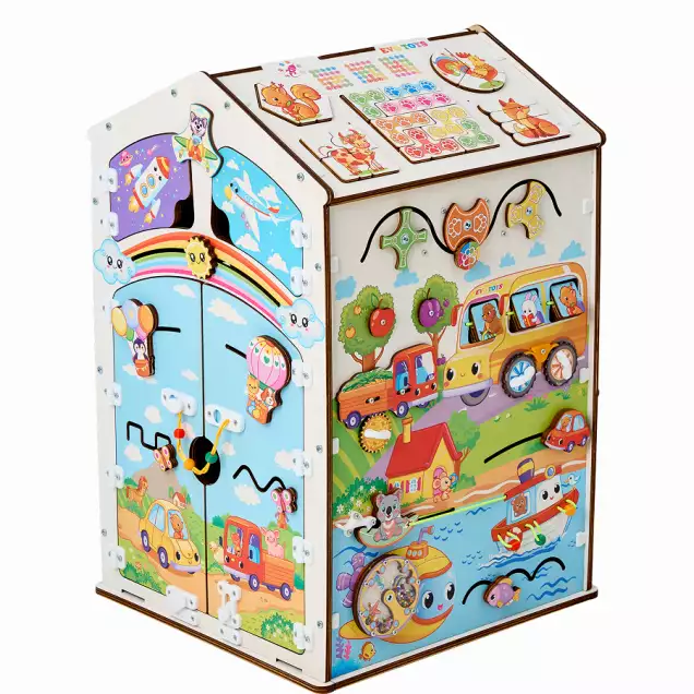 Домик развивающий Лапки Макси, 38х40х60 см со светом