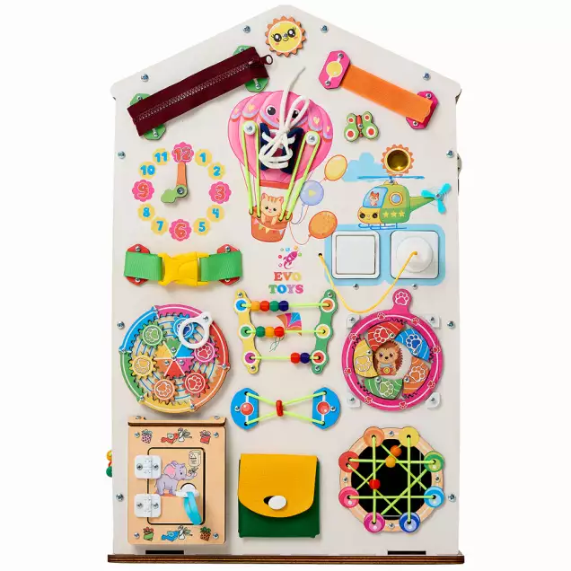 Домик развивающий Лапки Макси, 38х40х60 см со светом