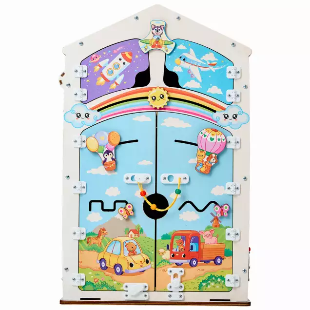 Домик развивающий Лапки Макси, 38х40х60 см со светом