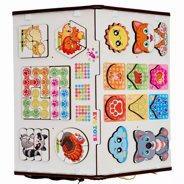 Домик развивающий Лапки Макси, 38х40х60 см со светом