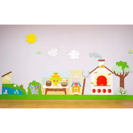 Развивающая панель Лето в деревне: У бабушки