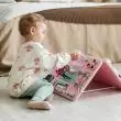 Бизиборд двусторонний мини розовый со светом,  40х30 см  фотографии