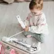 Бизиборд двусторонний мини кремовый со светом,  40х30 см  фотографии