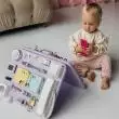 Бизиборд двусторонний мини сиреневый со светом,  40х30 см  фотографии