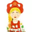 Бизиборд Алёнушка в русском народном костюме, развивающая панель Бизиборд Алёнушка в русском народном костюме, развивающая панель