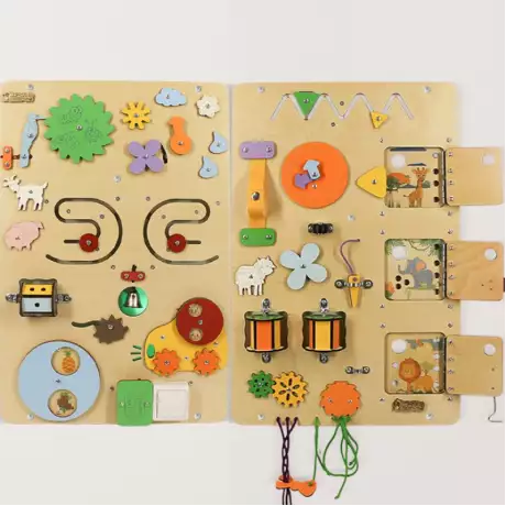 Комплект настенных бизипанелей - бизистена из 2 бизибордов