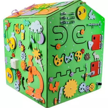 Бизидом ГИГАНТ зеленый 62×60×60 см — развивающий центр со светом