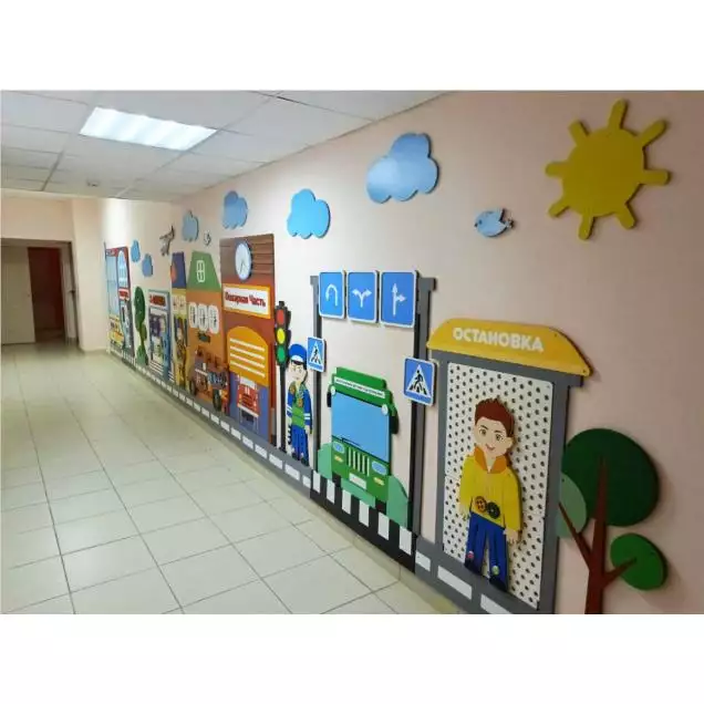Декоративно-Развивающая панель - Город профессий