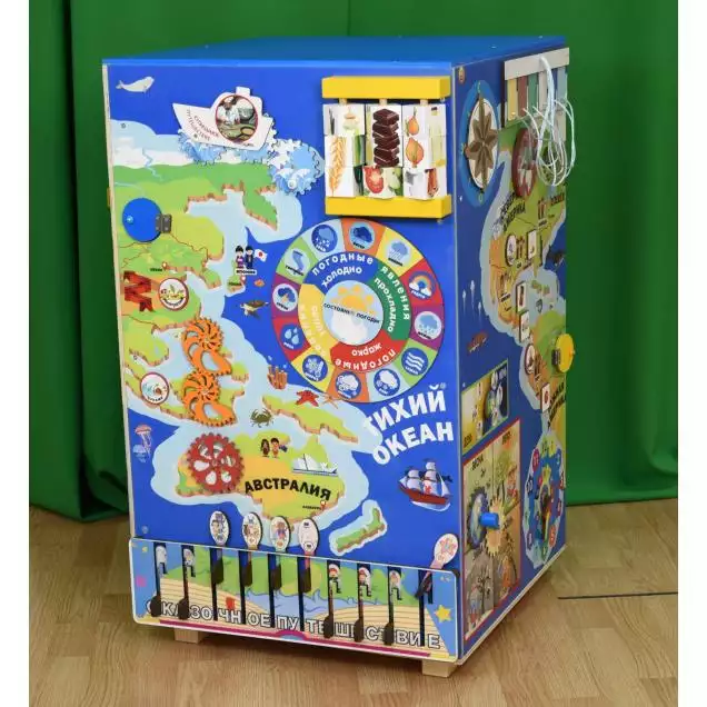 Бизи-тумба дидактическая деревянная Занимательная география