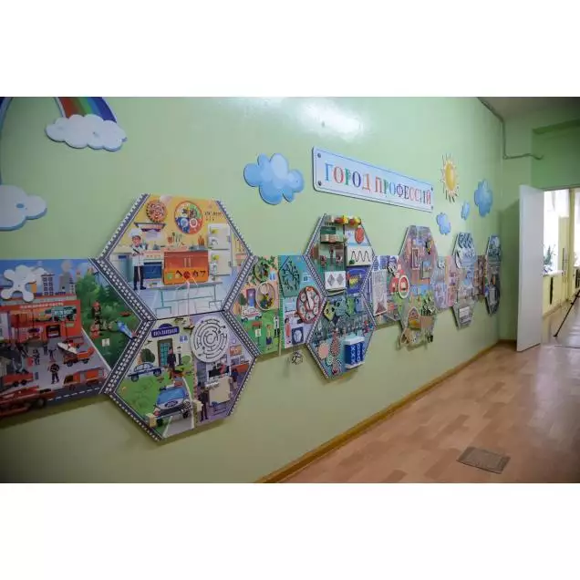 Комплект дидактических настенных панелей / Бизибордов Изучаем професии