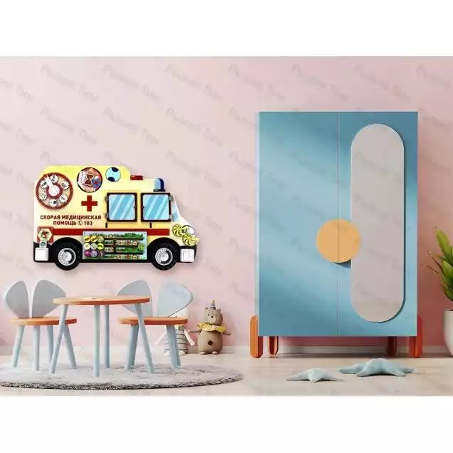 Бизиборд / Дидактическая настенная панель Скорая помощь