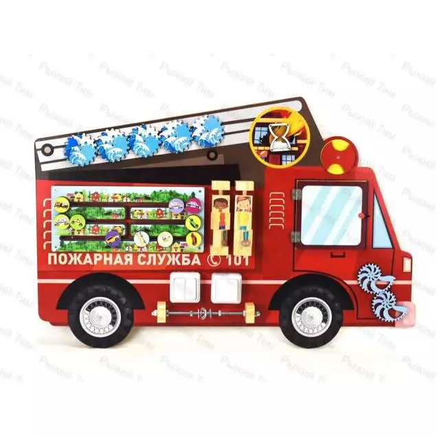 Бизиборд / Дидактическая настенная панель Пожарная служба