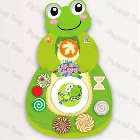 Дидактическая панель бизиборд - Лягушка