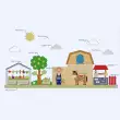 Декоративно-развивающая панель - Сад-огород