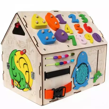 Бизиборд дом для творчества - Раскраска 37х26х31 см